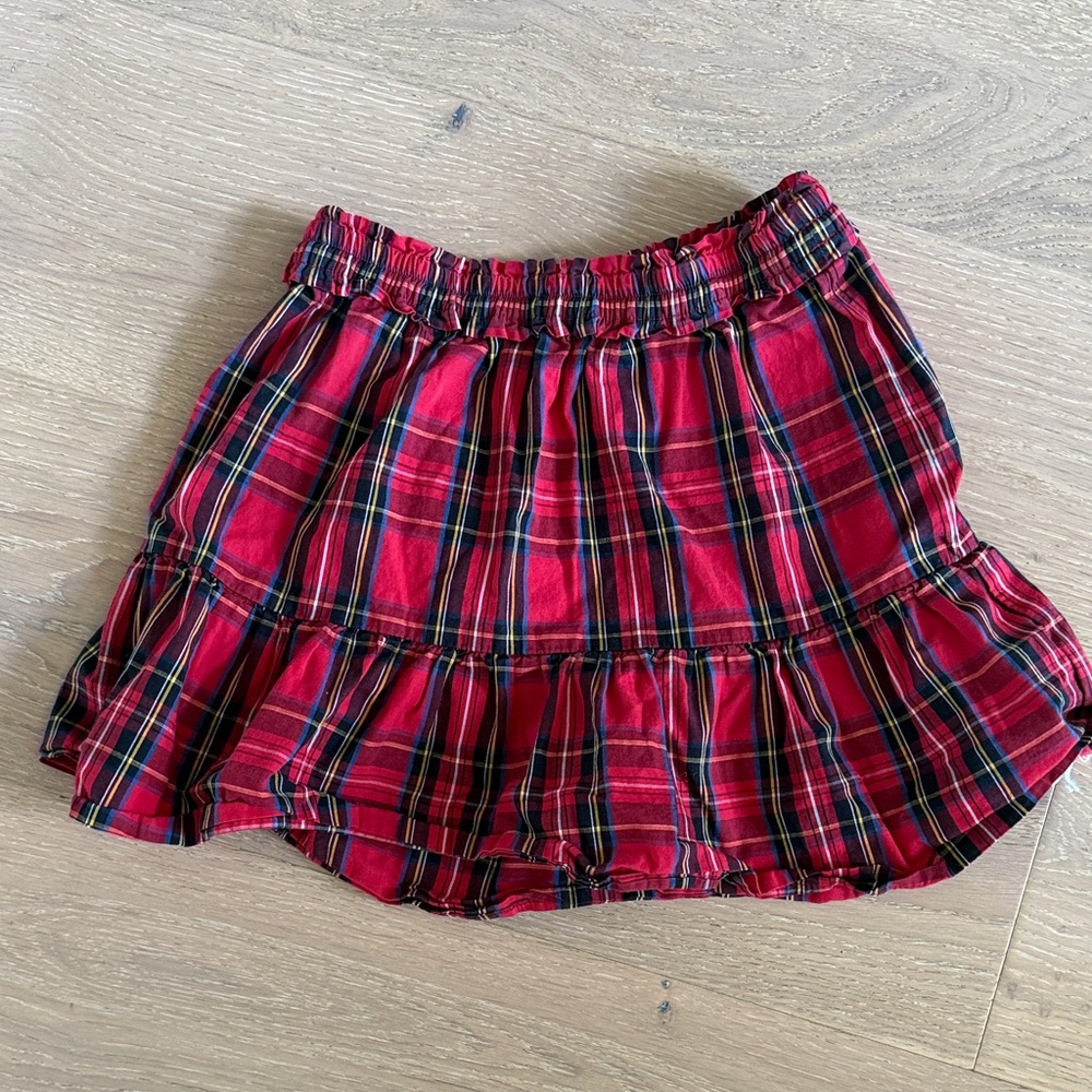 J. Crew Kids Red Plaid Skirt